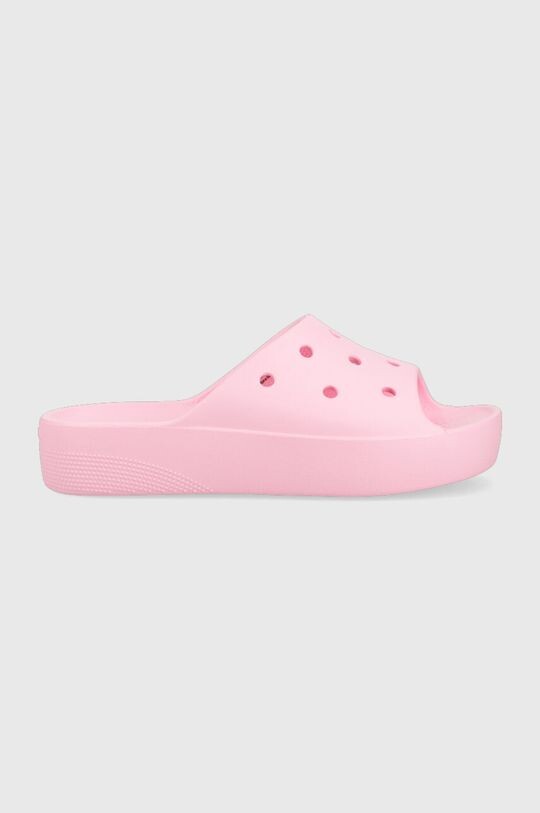 

Классические шлепанцы на платформе Crocs, розовый