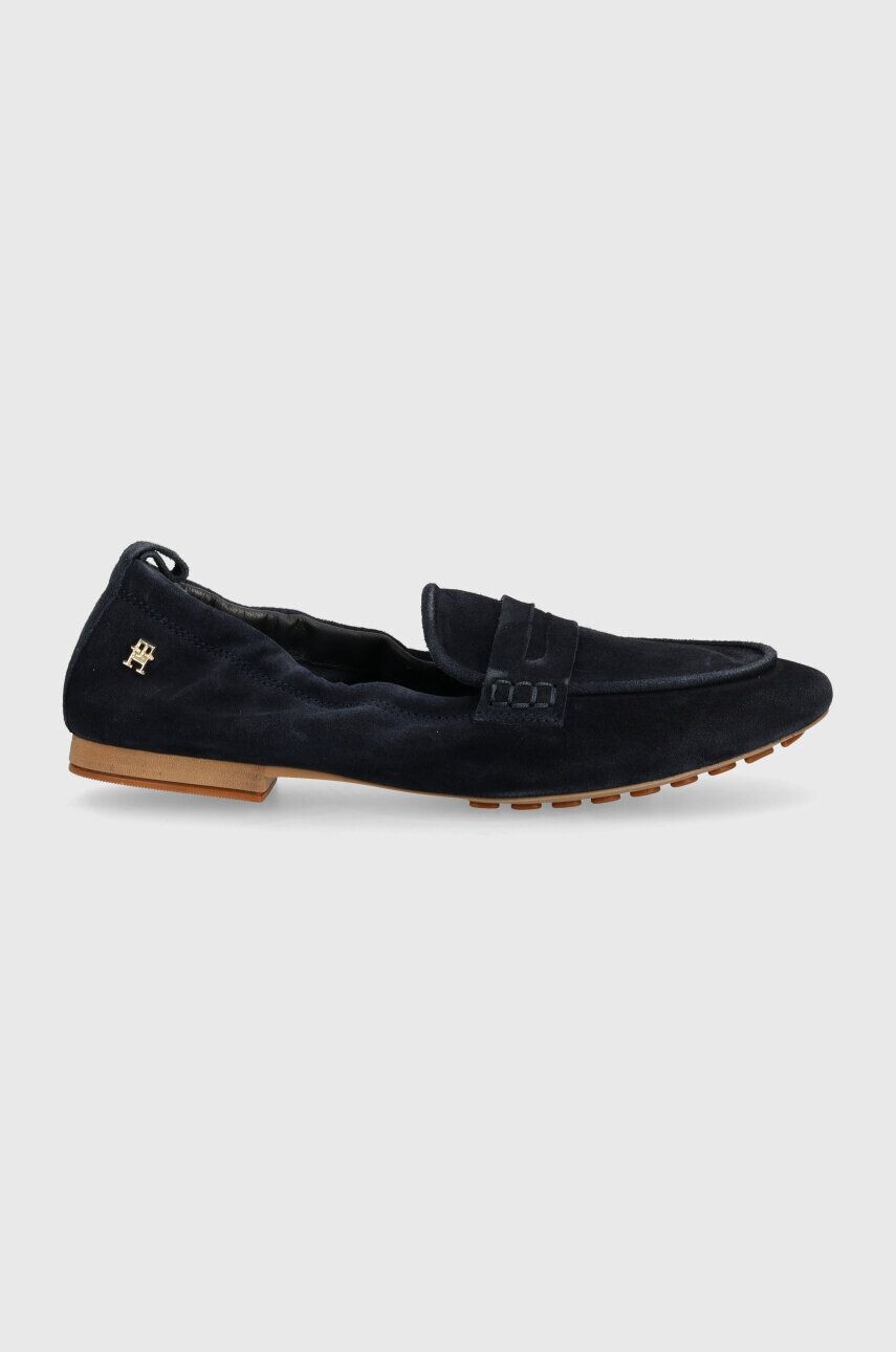 Tommy Hilfiger TH SUEDE MOCCASIN замшевые лоферы, темно-синий — фото 3