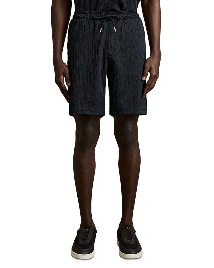 

Шорты Alvar Wave с жаккардовым узором REISS, синий