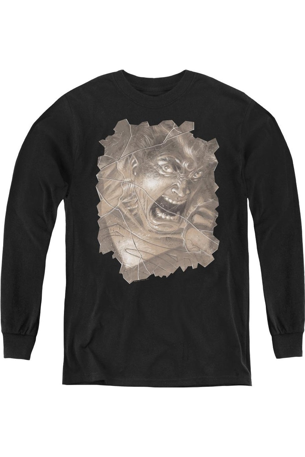 

Футболка с длинным рукавом для подростков Superman Action #840 Cover Gildan, черный