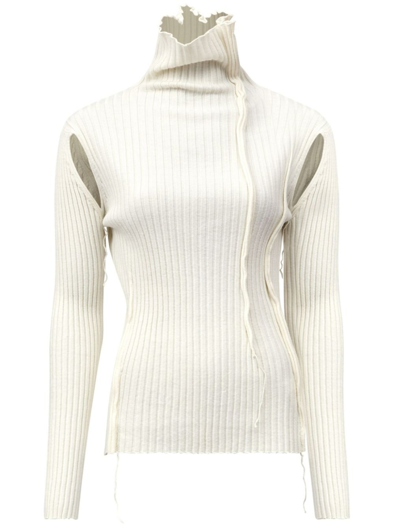 

MM6 Maison Margiela пуловер с высоким воротником, белый
