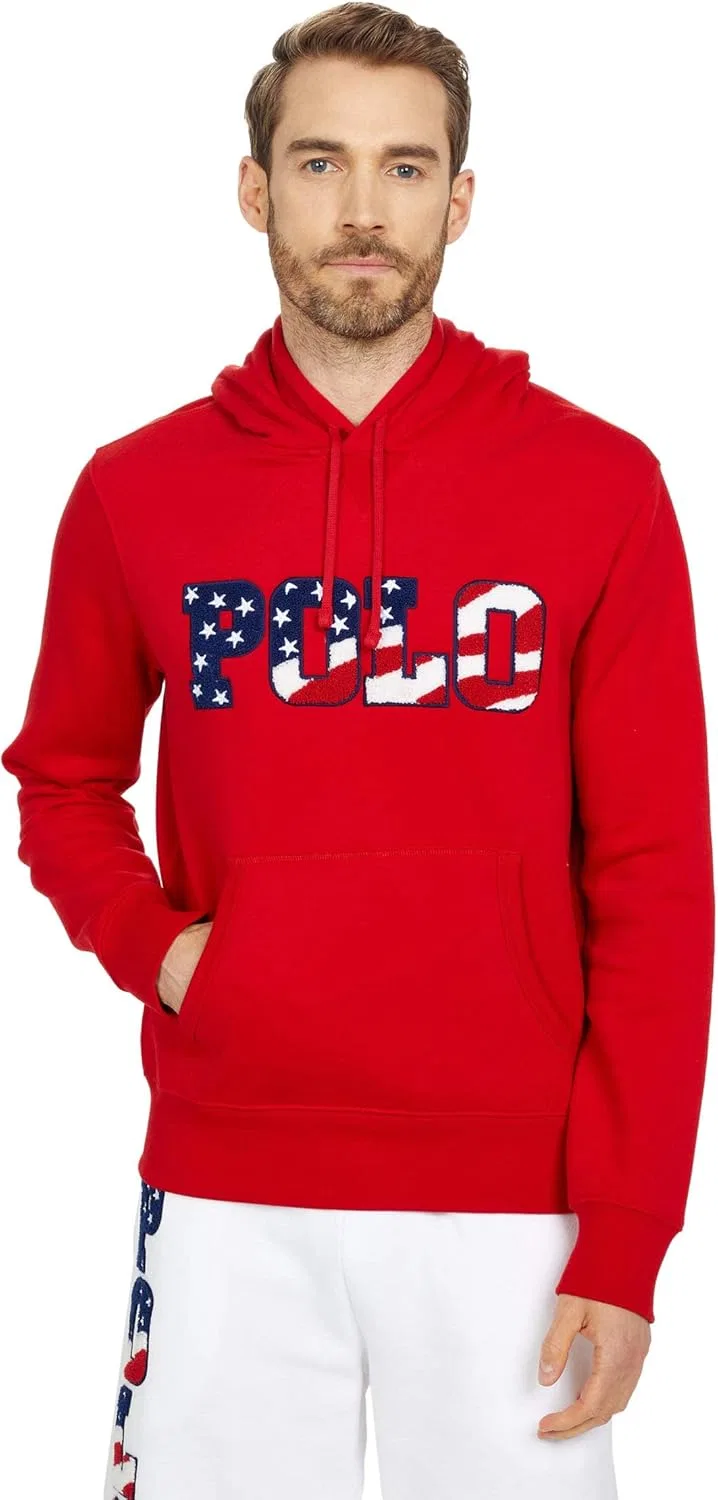 Толстовка-пуловер с капюшоном POLO RALPH LAUREN из флиса