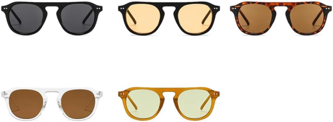 

Солнцезащитные очки с защитой UV400 | Овальные, в стиле панк | для женщин и мужчин, для занятий спортом на открытом воздухе и вождения DSVIGF, Black Gray