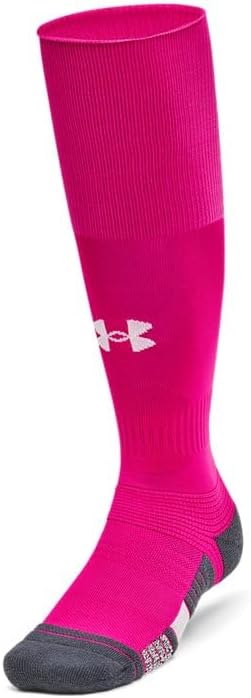 

Under Armour Unisex UA Magnetico Grip Over-The-Calf Socks - носки с активируемым потом сцеплением, Tropic Pink-White