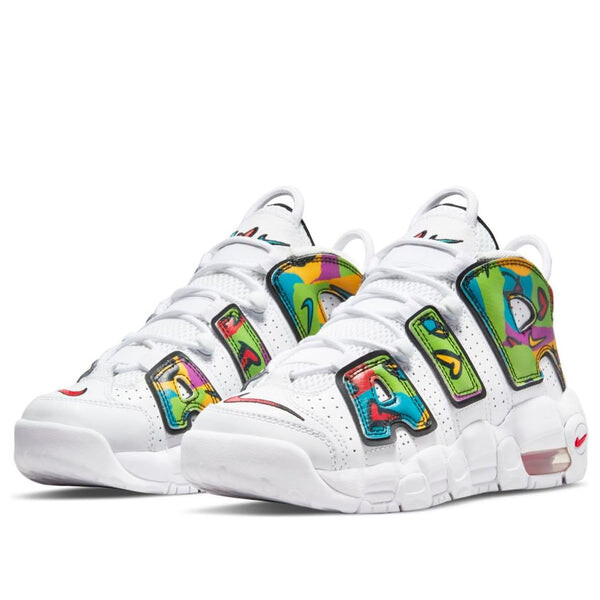 Кроссовки air more uptempo 'peace, love, basketball' Nike, белый — фото 3