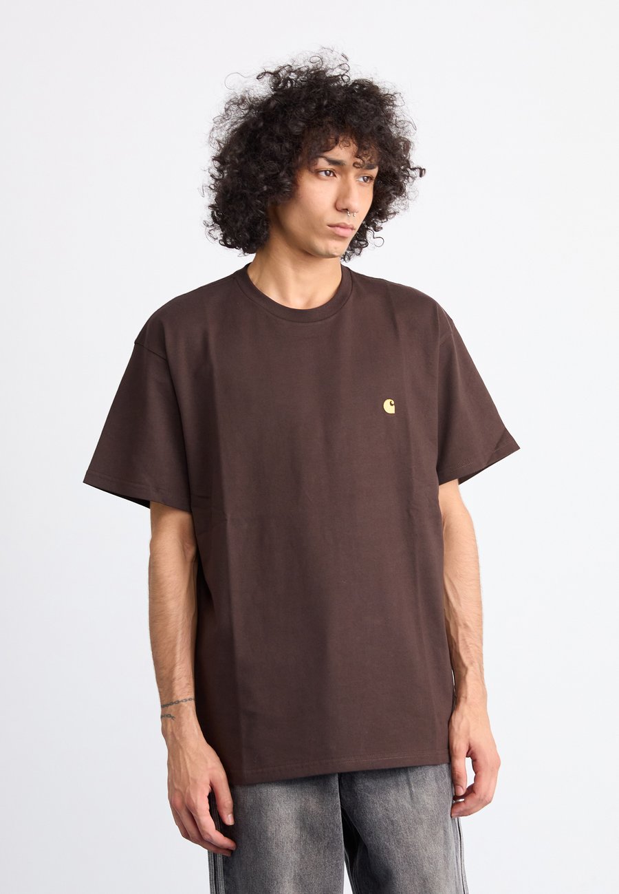 

Футболка Carhartt WIP CHASE, Tobaccogold-Coloured/Brown, Коричневый, Футболка Carhartt WIP CHASE, Tobaccogold-Coloured/Brown