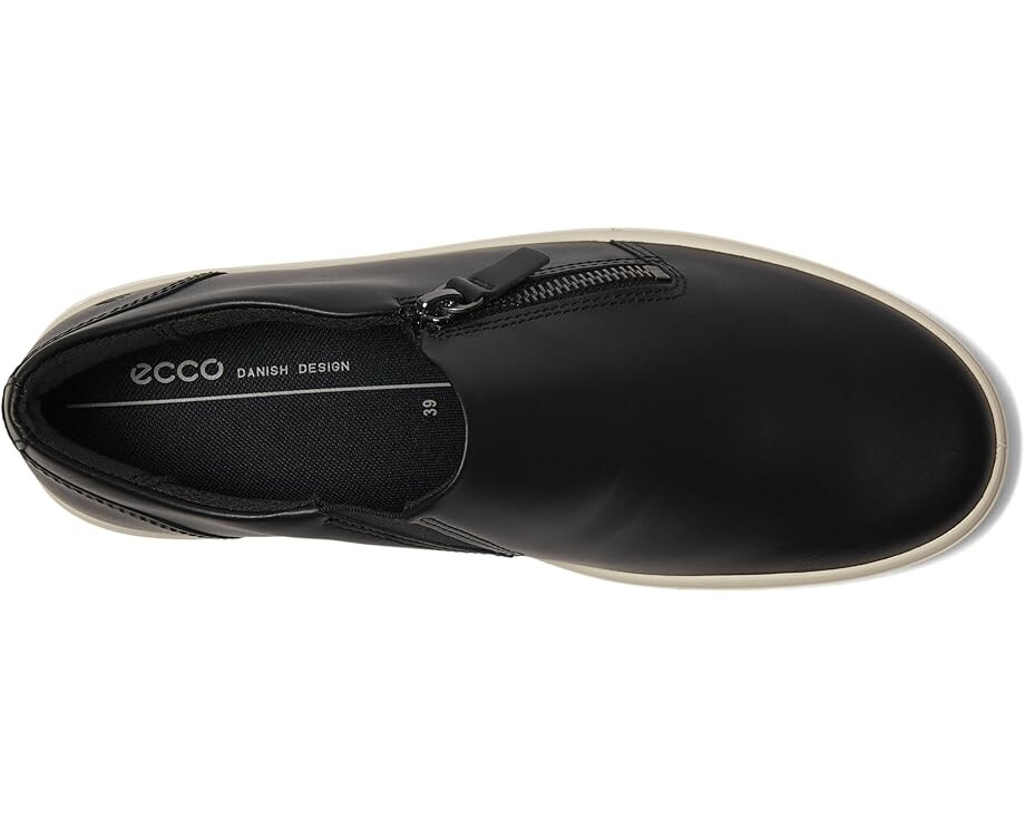 Кроссовки ECCO Soft Classic Side Zip Sneaker, черный — фото 2