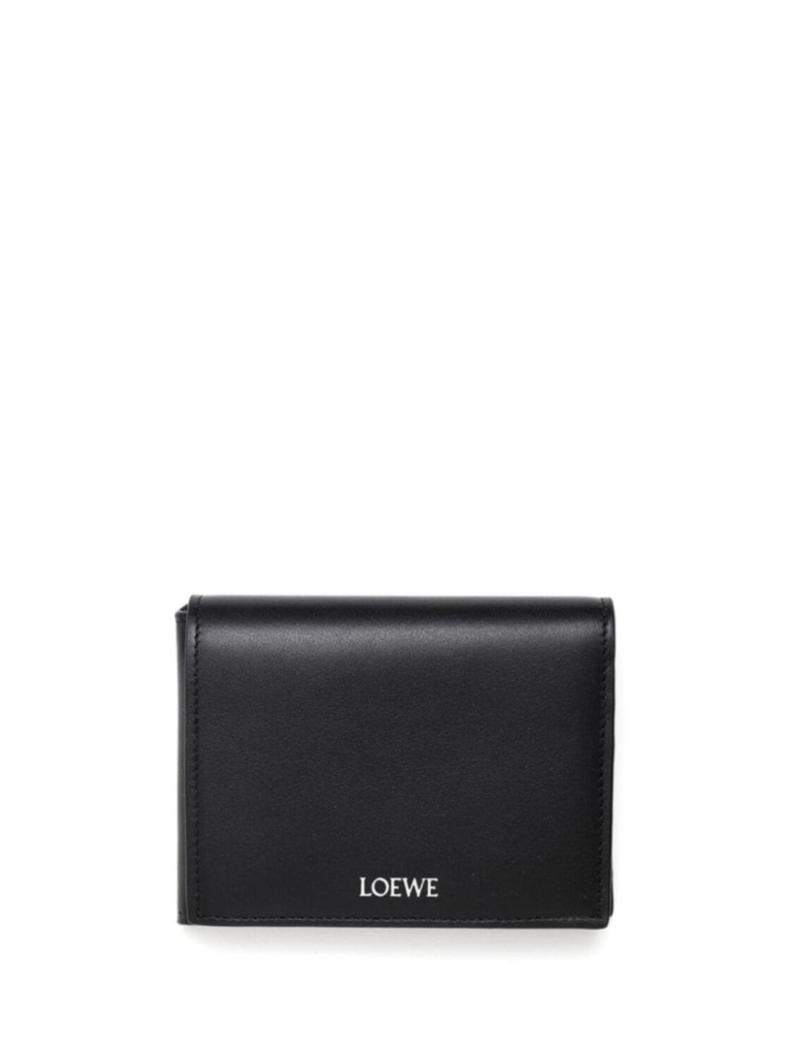 

Сложенный кожаный кошелек LOEWE, черный