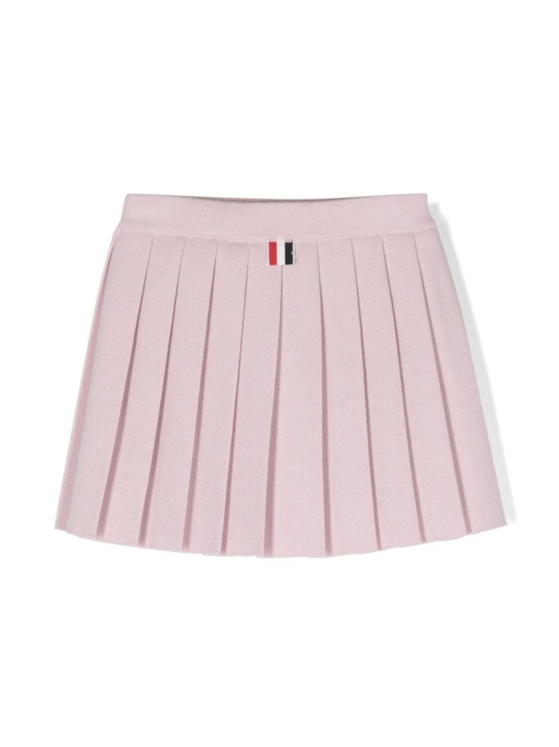 Thom Browne юбка из вирджинской шерсти с нашивкой-логотипом, розовый — фото 2
