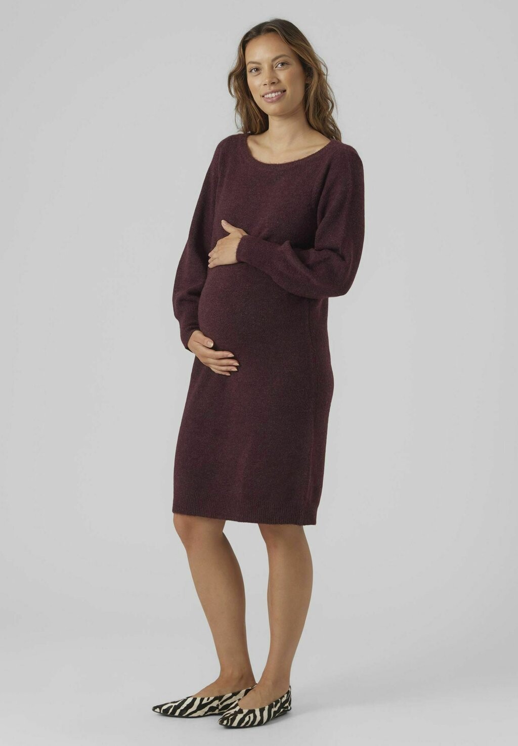 

Платье-джемпер SIMONE LS BOATNECK Vero Moda, Бордо