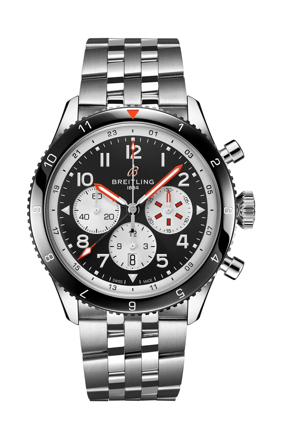 СУПЕР AVI B04 ХРОНОГРАФ GMT 46 MOSQUITO - YB04451A1B1A1 BREITLING, золотой