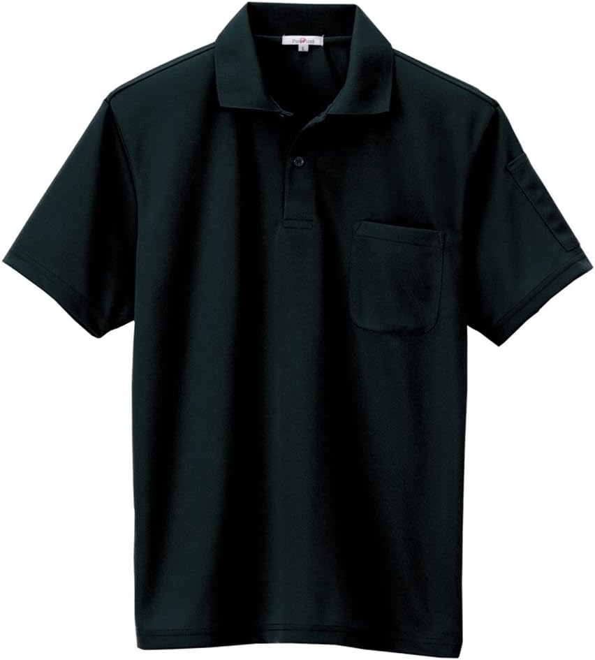 

Футболка-поло Aitos #AZ-10601 с коротким рукавом и держателем для ручки (унисекс). Влагоотводящая и быстросохнущая (комфортная прохлада) Aitoz, черный