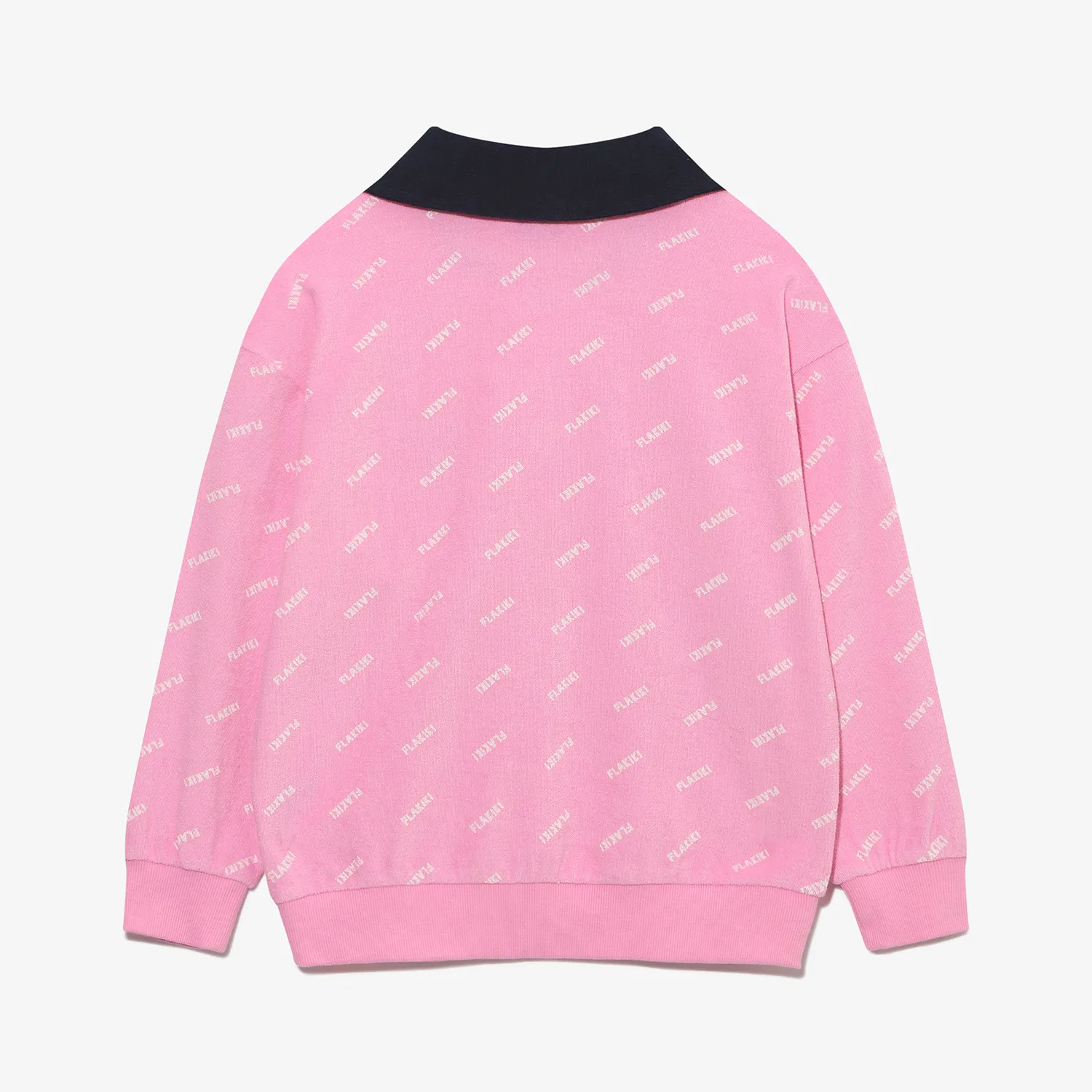 Детский махровый свитшот с воротником красный от Fila Kids — фото 2