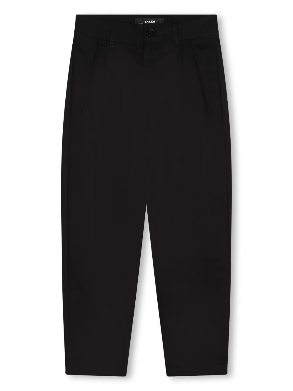 

Брюки с нашивкой-логотипом KARL LAGERFELD KIDS, черный