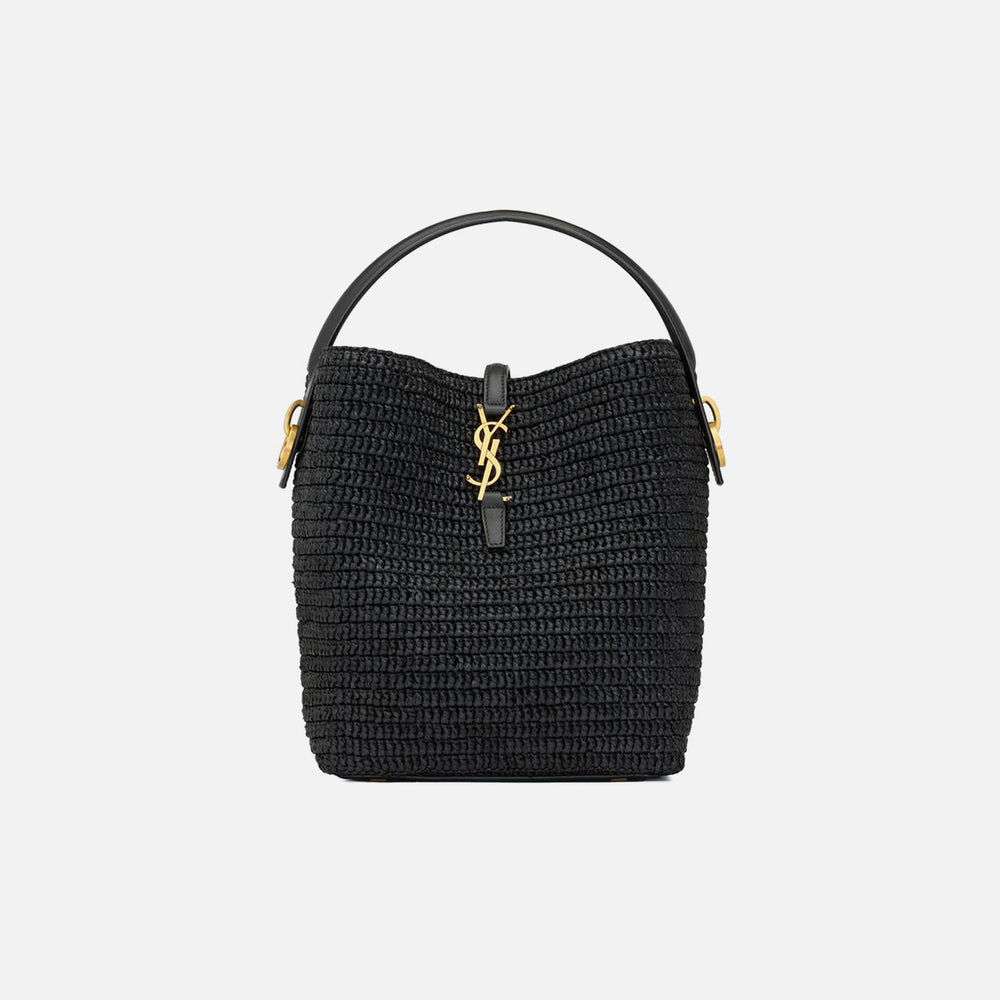 

Сумка Saint Laurent YSL Le 37 M Raffia Bag, цвет Nero