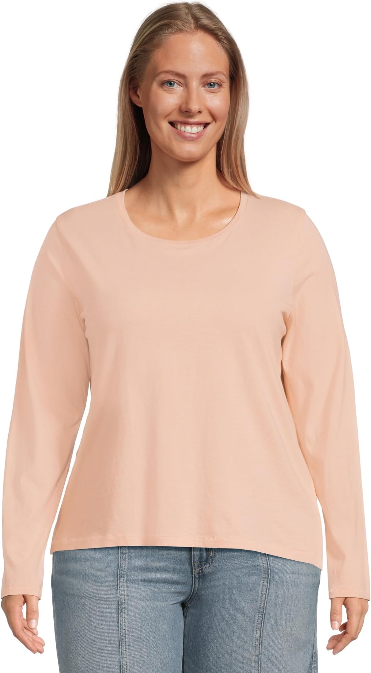 

Футболка Madewell Northside Long Sleeve Tee, Pale Blush