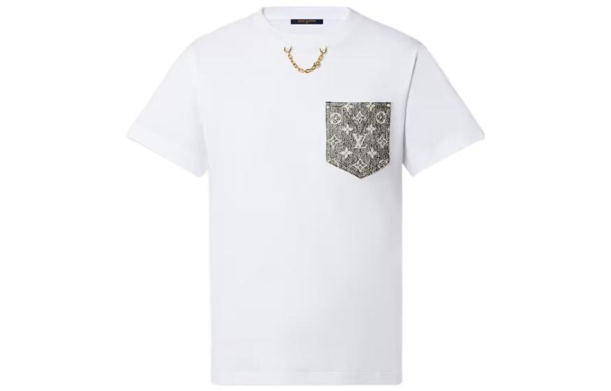 

Футболка женская Louis Vuitton с монограммой, белый