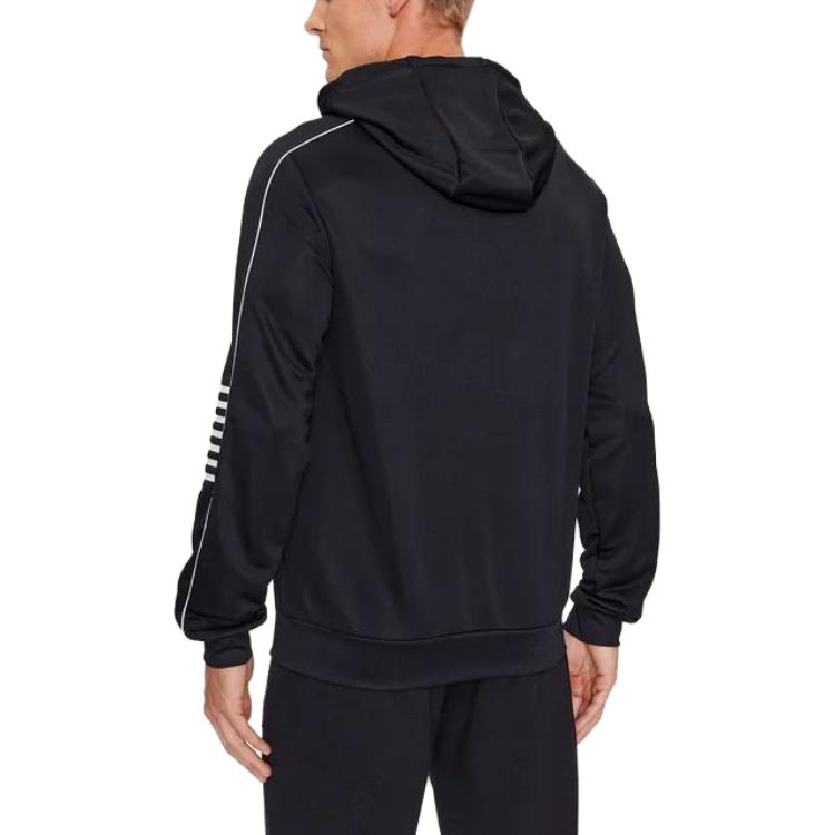 EMPORIO ARMANI Толстовка EA7 мужская черная — фото 4