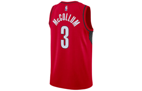 Майка Air Jordan NBA Basketball Jersey SW Fan Edition 2020 Season Blazers McCollum No. 3 Large Red, красный — фото 2