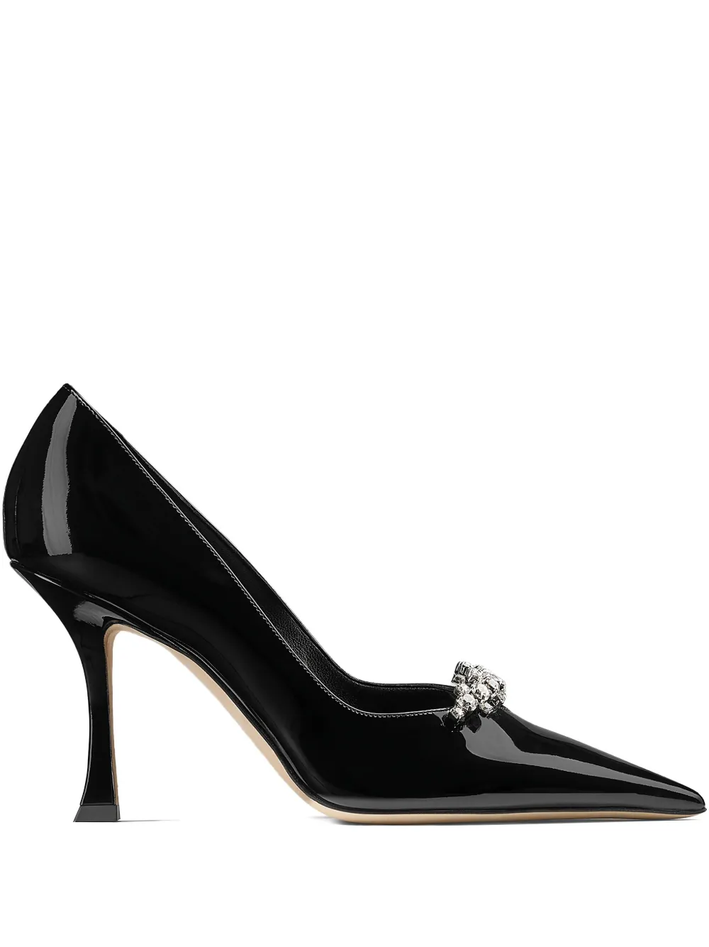 Туфли Belinda 90 с заостренным носком JIMMY CHOO, черный