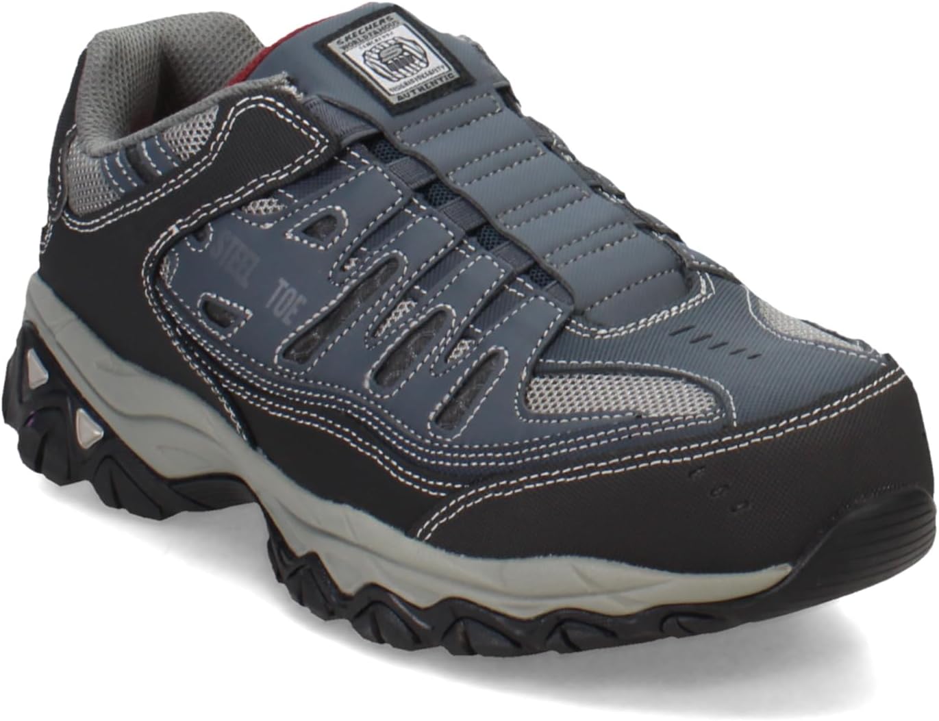 Мужские кроссовки Skechers Cankton Ebbitt со стальным носком, синий/серый/темно-синий — фото 2