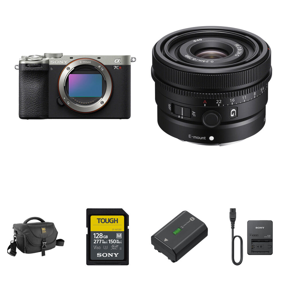 

Беззеркальная камера Sony a7CR Mirrorless Camera with 24mm f/2.8 Lens and Essentials+