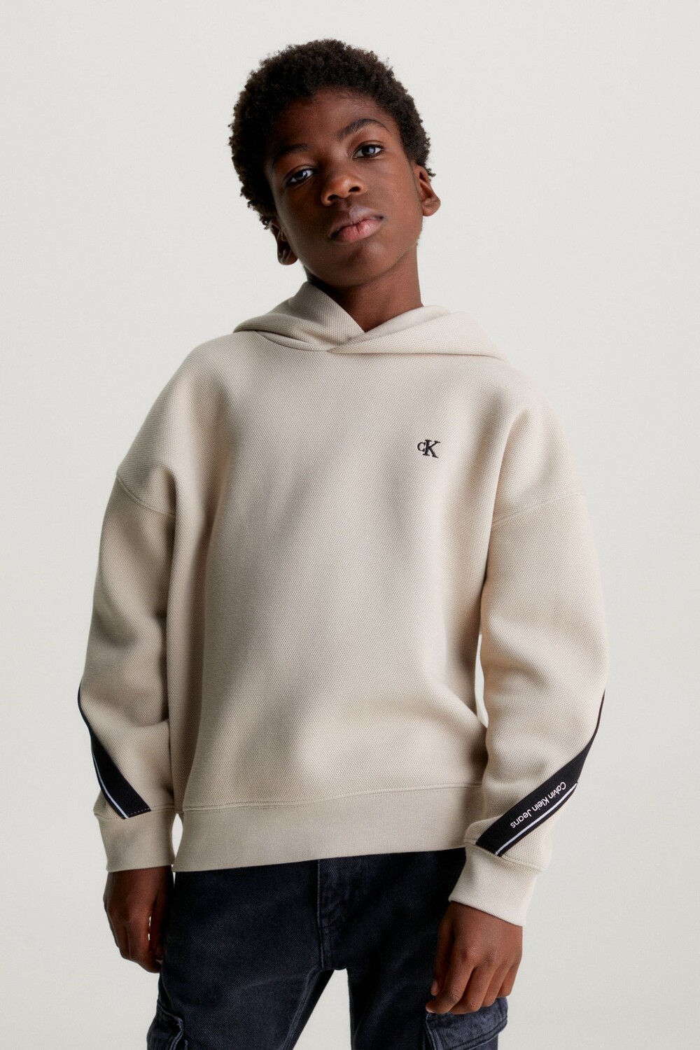 

Толстовка из интерлока пике Calvin Klein Jeans, коричневый