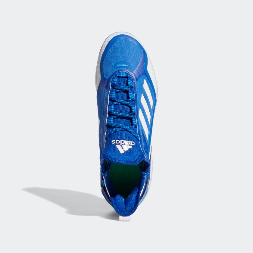 Бейсбольные бутсы Adidas Men's Icon 7 Boost, белый/синий — фото 3