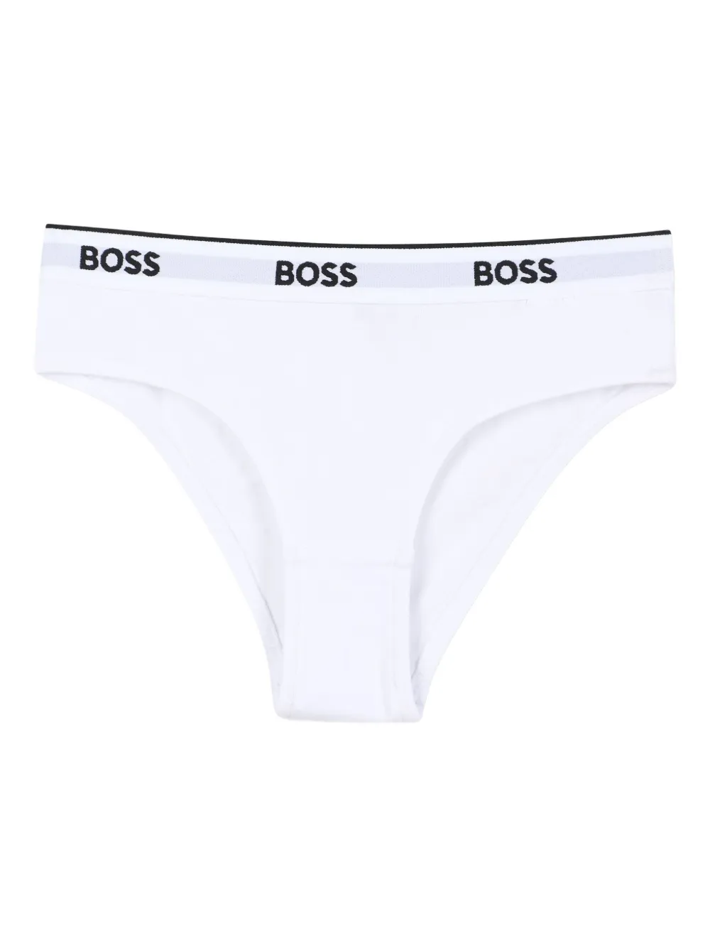 Комплект из двух трусов с логотипом BOSS Kidswear, черный — фото 3