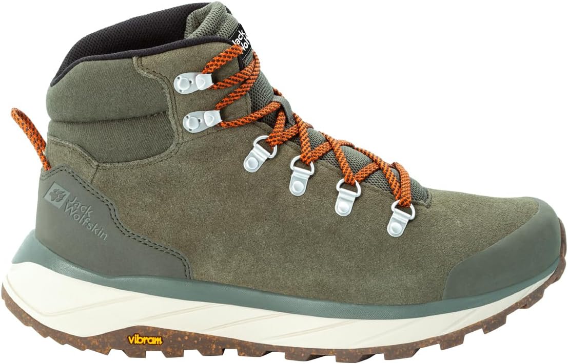 

Женские ботинки Jack Wolfskin Terraventure Urban Mid M, хаки/оранжевый