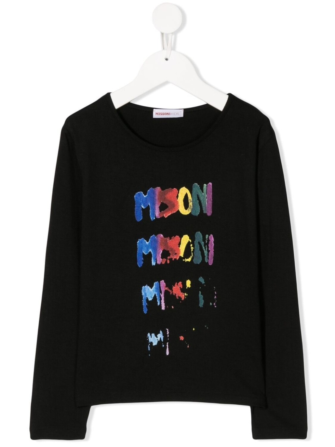 

Missoni Kids футболка с логотипом, черный