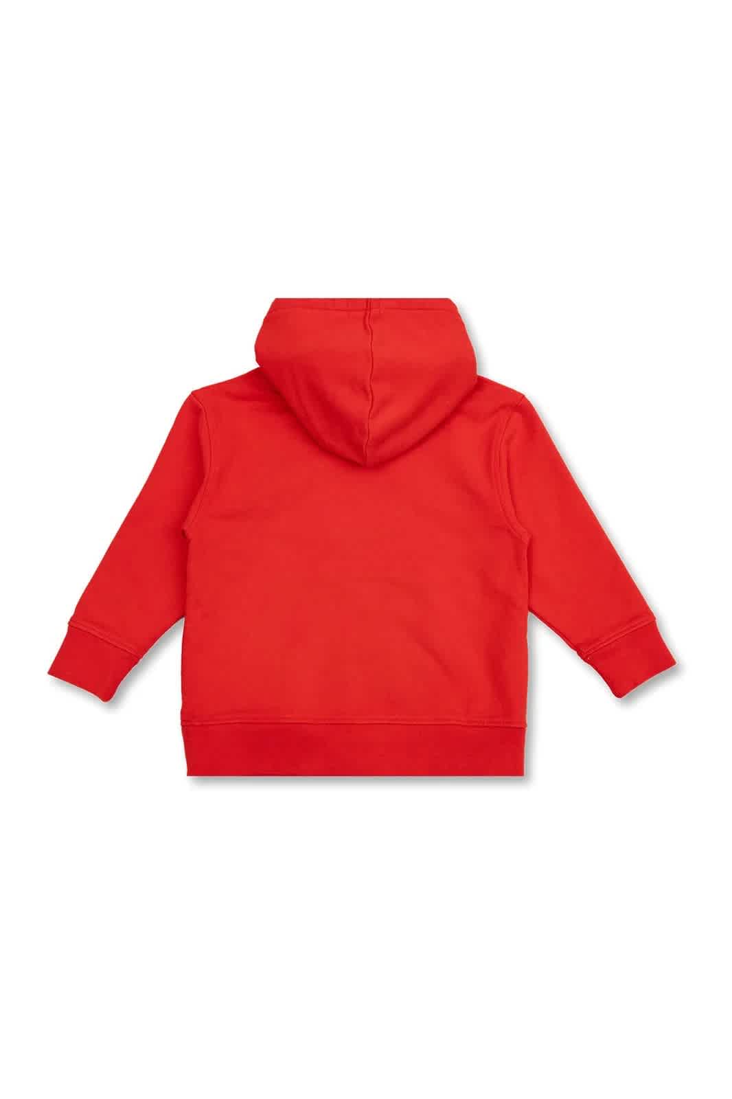 Детская худи из хлопка с вышитым логотипом Jacquemus, красный — фото 2