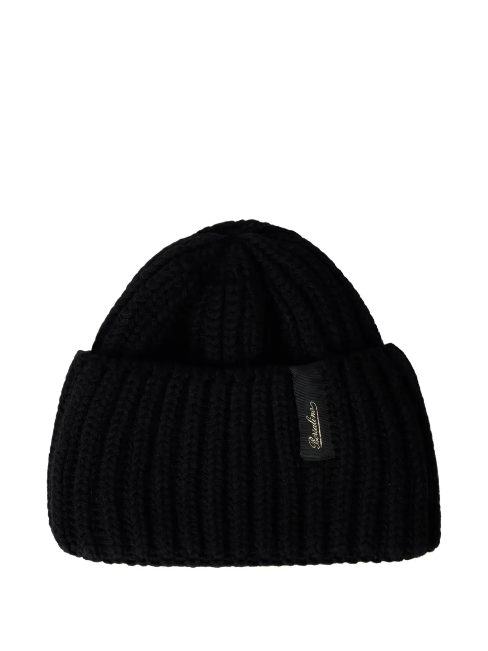 

Шапка бини в рубчик Borsalino, черный