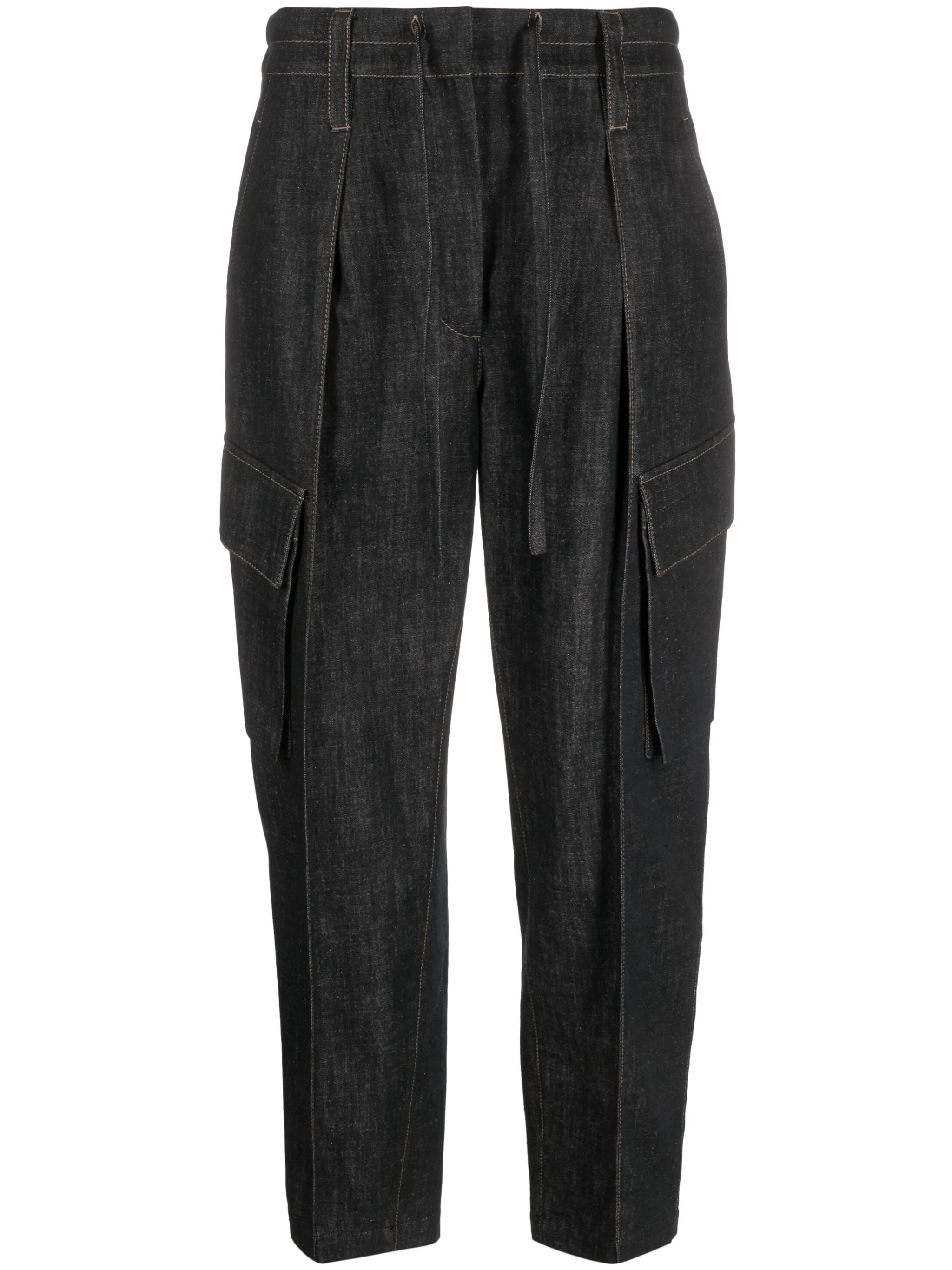 

Брюки Denim Baggy Brunello Cucinelli, черный