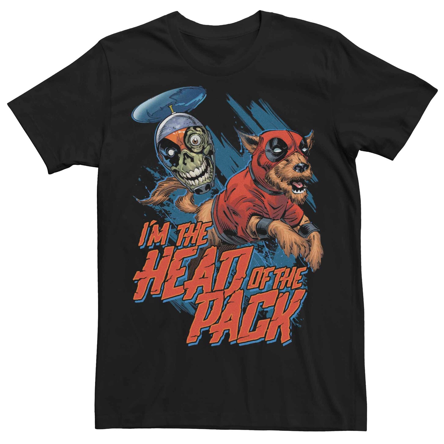 

Мужская футболка Marvel Dogpool Head Of The Pack Licensed Character