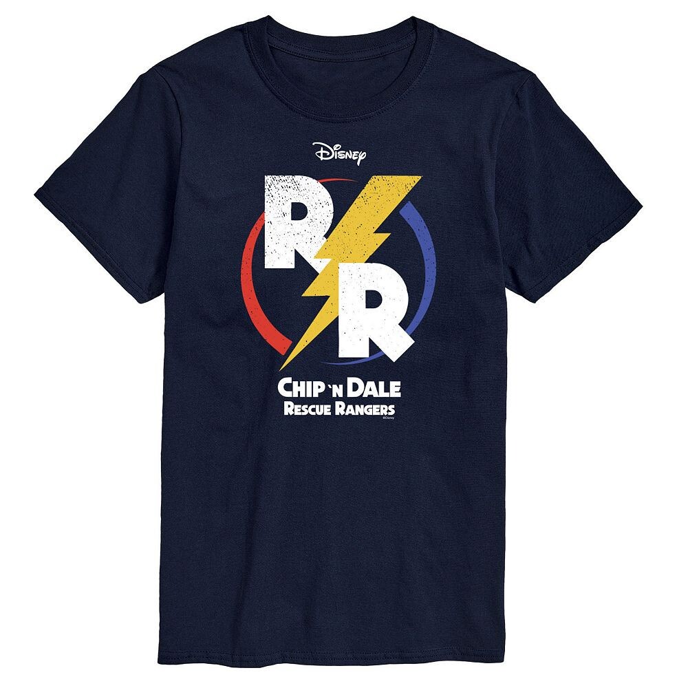 

Мужская футболка с логотипом Disney's Mickey Mouse Chip 'N Dale Rescue Rangers и графическим рисунком Licensed Character, темно-синий