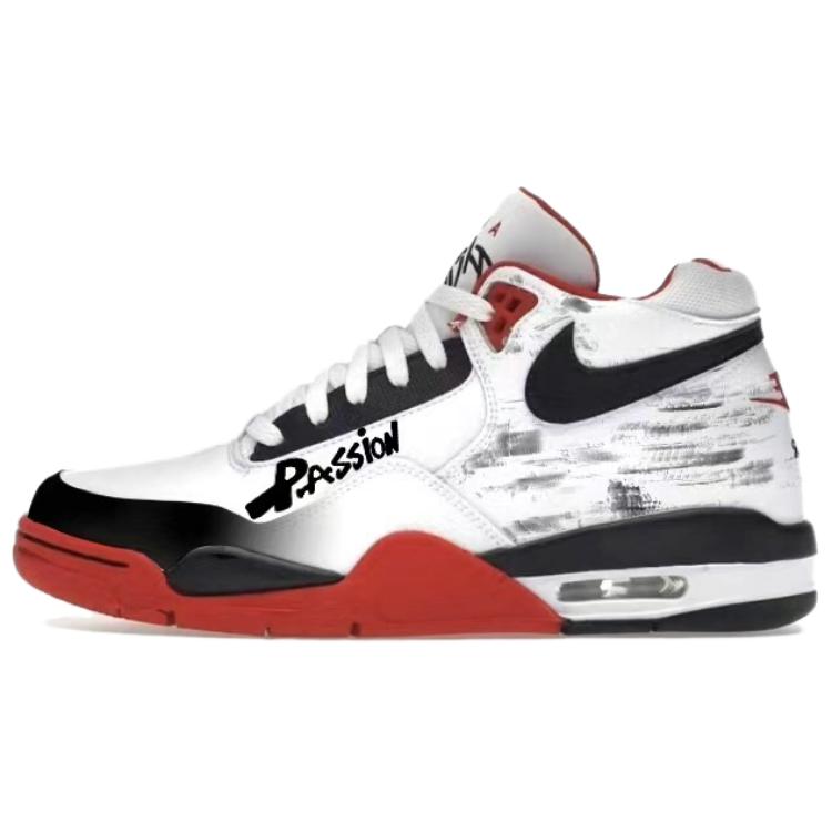 

Nike Кроссовки баскетбольные Mid top Unisex Flight Legacy Red Flame Black Rose Vintage