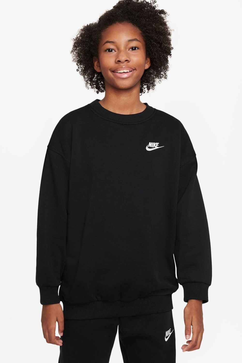 Флисовая толстовка Oversize Club Nike, черный — фото 2