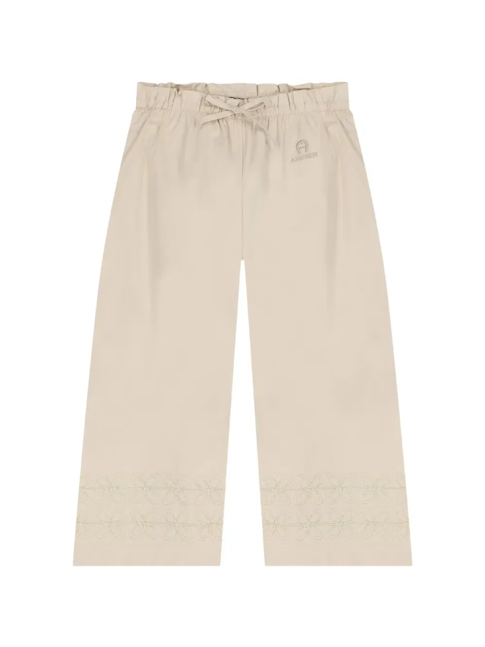 Брюки с вышитым логотипом Aigner Kids, нейтральный