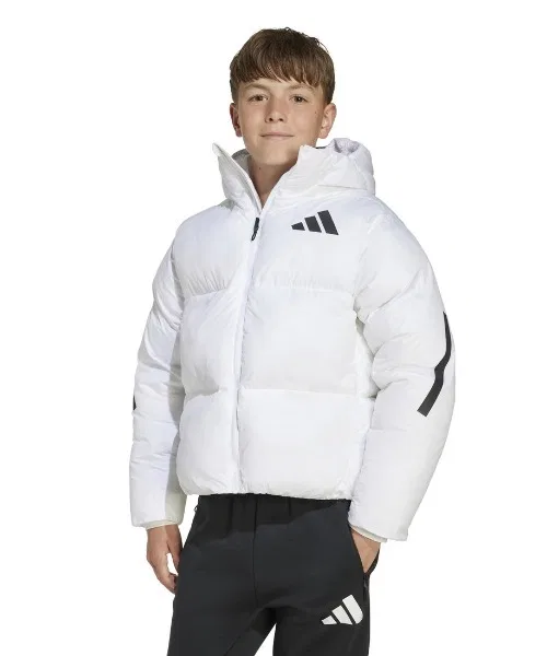 Пуховик Adidas Z.N.E. Puffer Jacket для детей, чёрный — фото 3