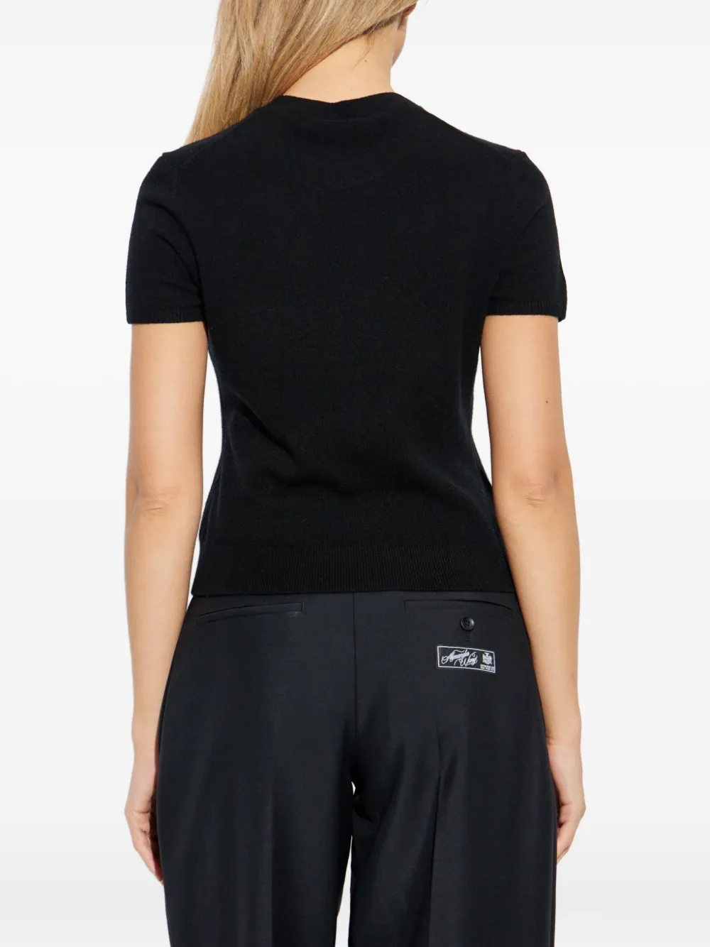 Футболка с логотипом и круглым вырезом Alexander Wang, черный — фото 4