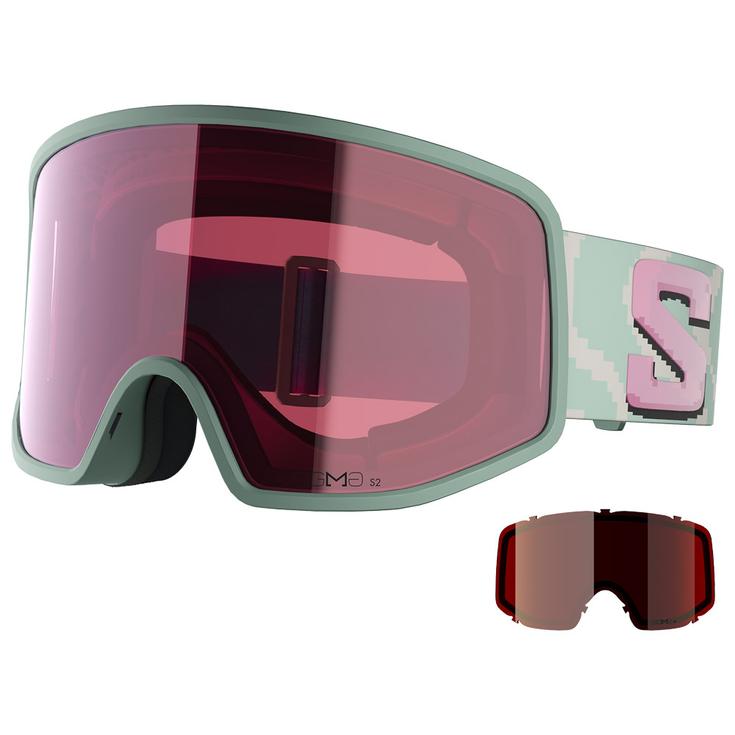 

Горнолыжные очки Sentry Pro Iceberg Green QST Sigma Silver Pink + Sigma Gun Metal Salomon, Зеленый, Горнолыжные очки Sentry Pro Iceberg Green QST Sigma Silver Pink + Sigma Gun Metal Salomon