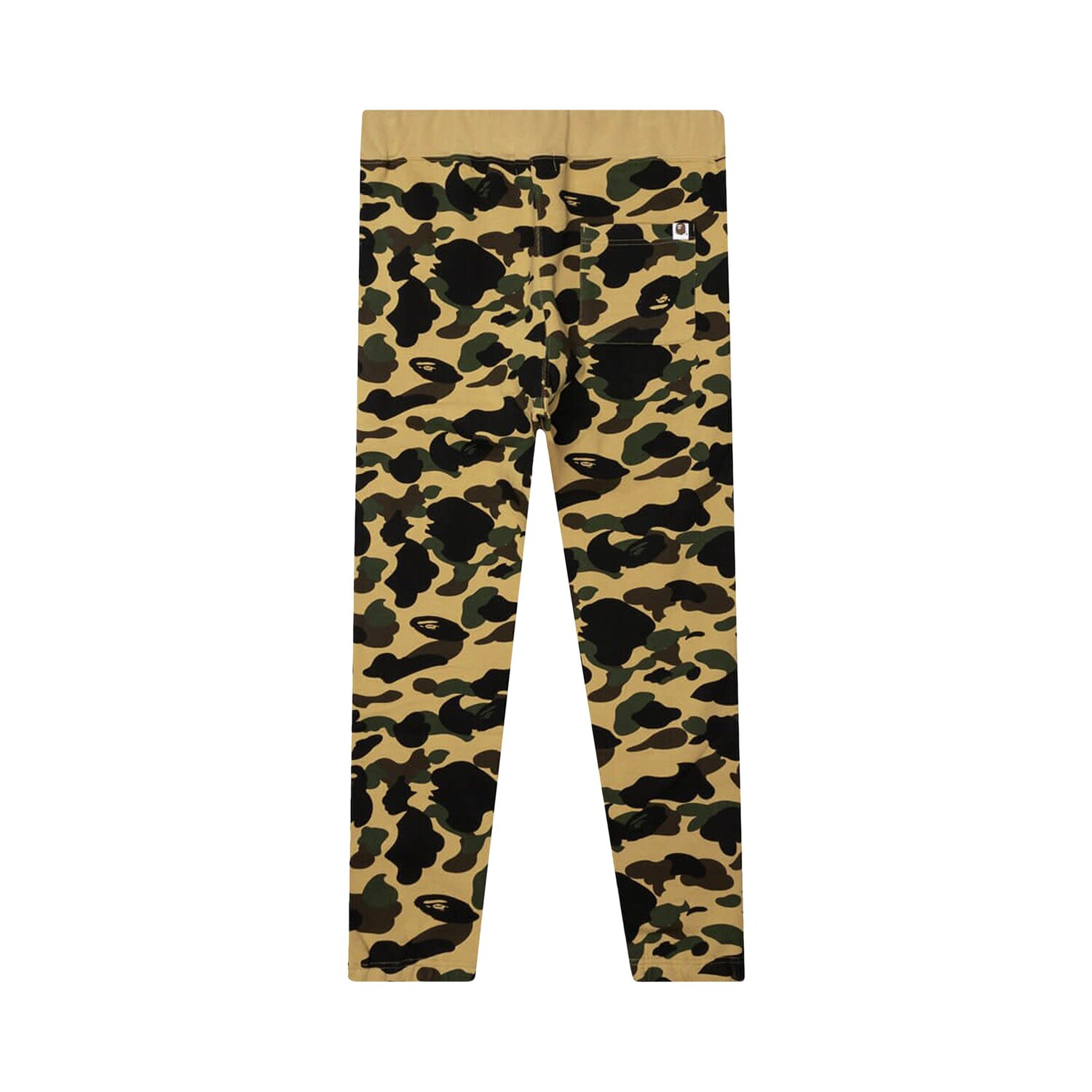BAPE 1st Camo Широкие спортивные штаны, цвет Желтый — фото 2