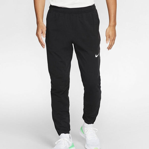 Брюки running training zipper quick dry sports pants black Nike, черный — фото 3