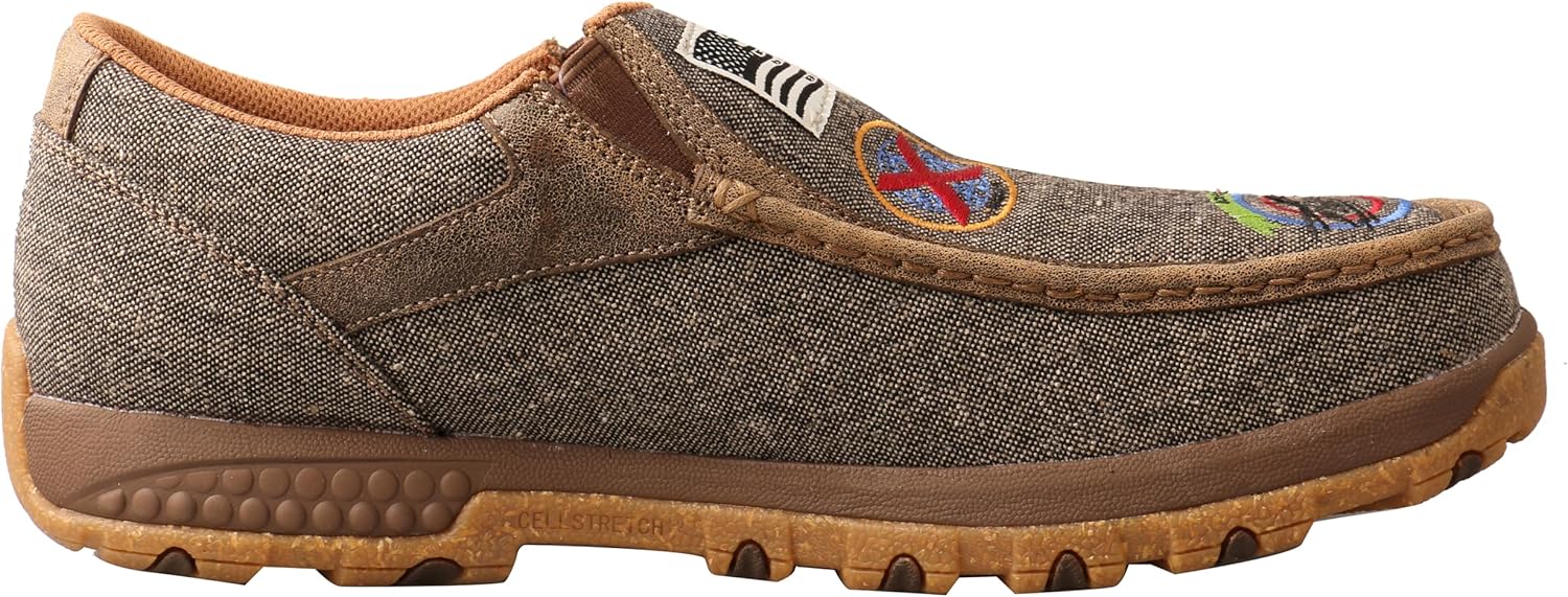 Мокасины для вождения Twisted X Men's Original Slip-on, Dust — фото 4