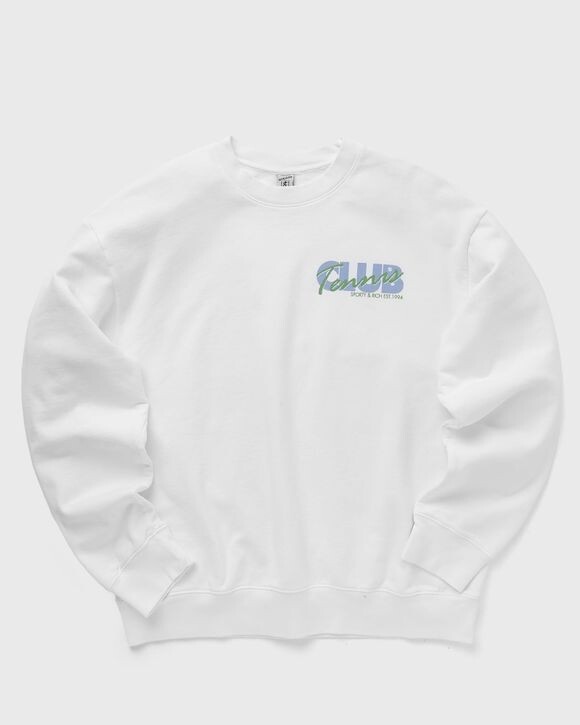 

Свитер Sporty & Rich Agassi Crewneck, цвет white/washed hydrangea
