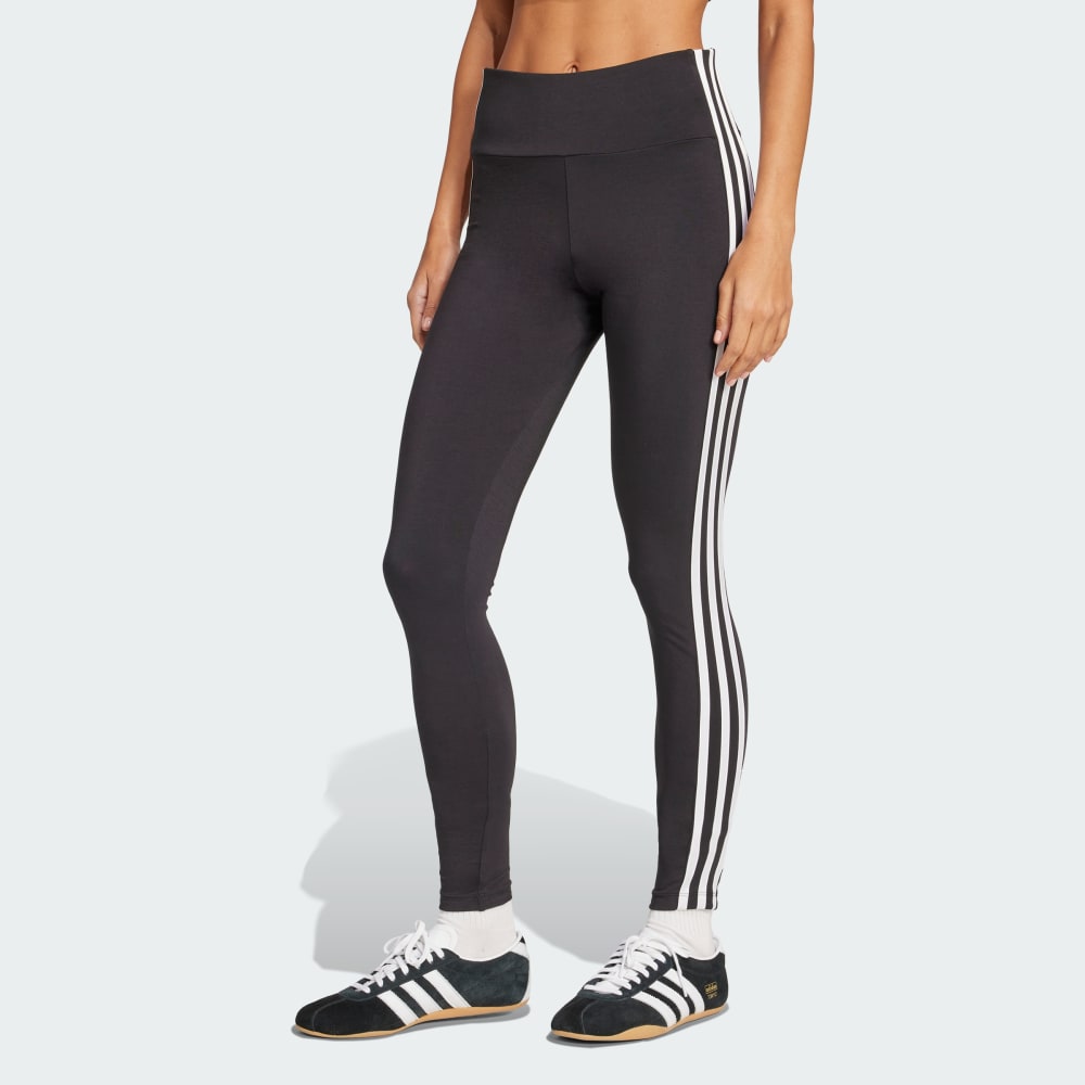 

Леггинсы Adidas Adicolor 3-Stripes Leggings Co, черный/белый
