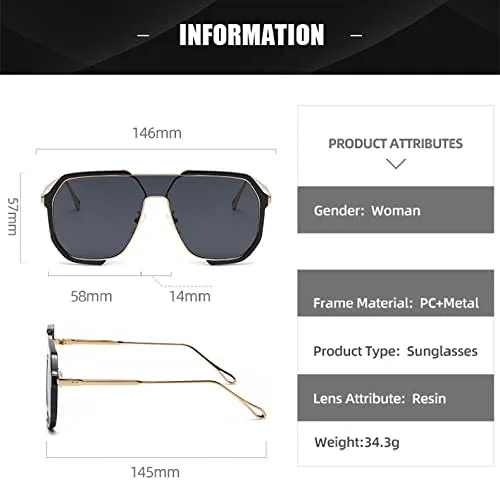 

Большие солнцезащитные очки для женщин, цельные солнцезащитные очки для мужчин, защита от ультрафиолета UV400, панк-очки, женские очки MTZJH, Black White