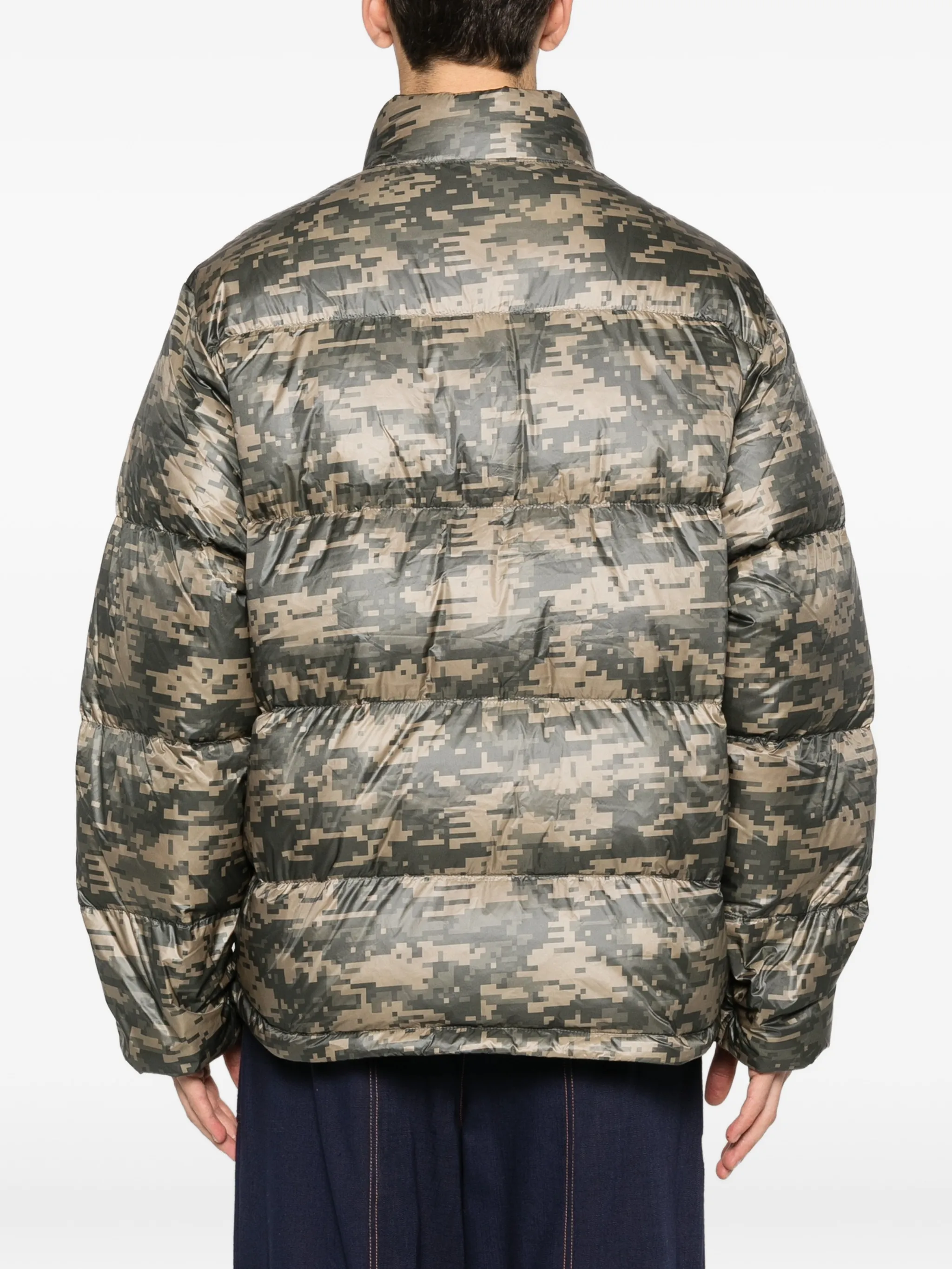 Камуфляжная куртка на молнии Stüssy, зеленый — фото 2