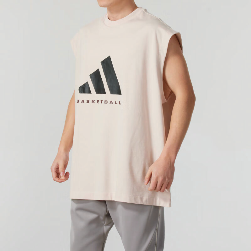 Баскетбольная жилетка adidas, розовая — фото 4
